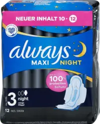 always Maxi-Binden mit Fl&uuml;geln Maxi Night
