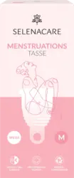 SELENACARE Menstruationstasse Wei&szlig;, Gr. M