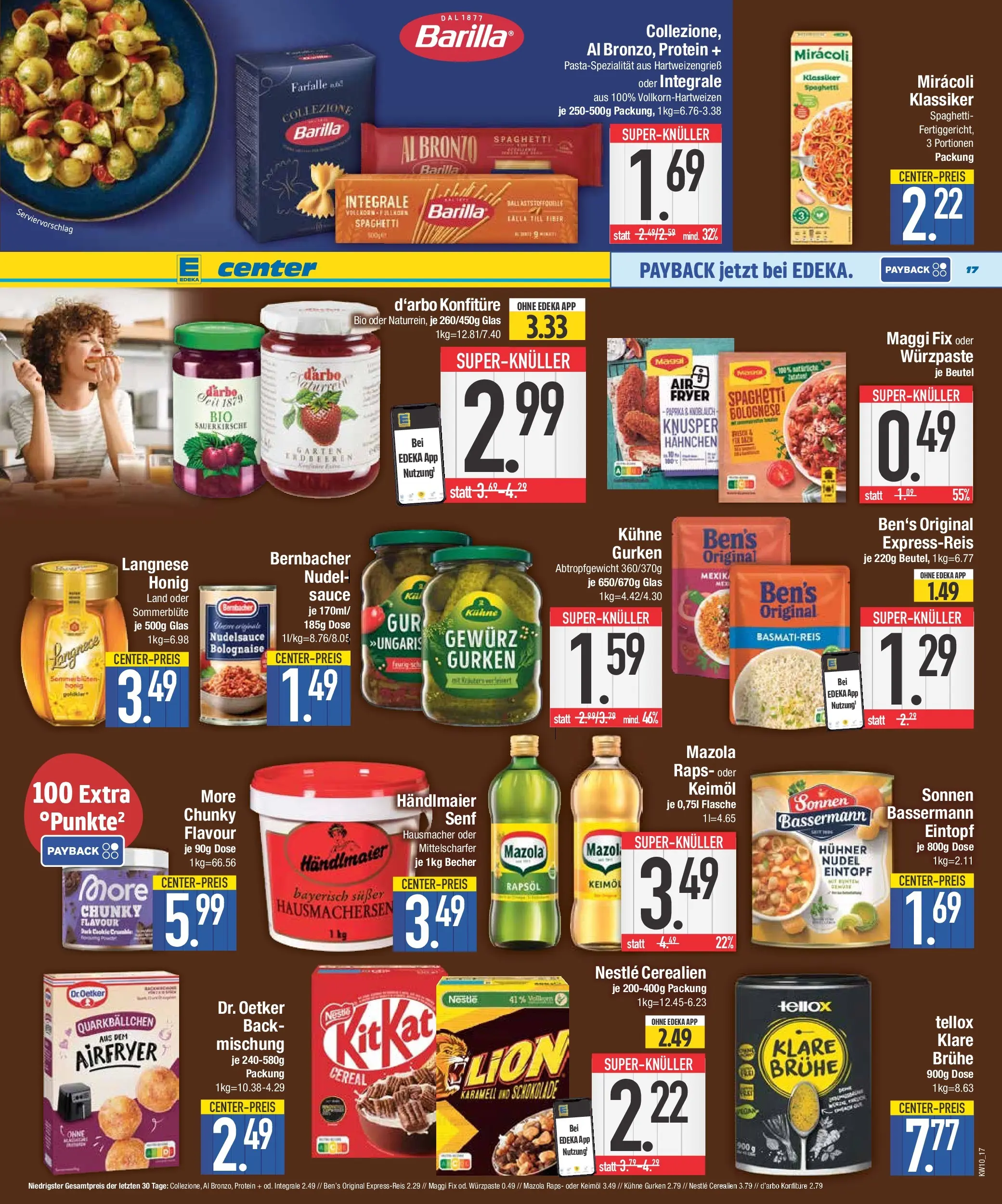 E center Prospekt Bad Reichenhall (ab 02.03.2026) zum Blättern | Seite: 17 | Produkte: Hahnchen, Schokolade, Rapsöl, Knoblauch