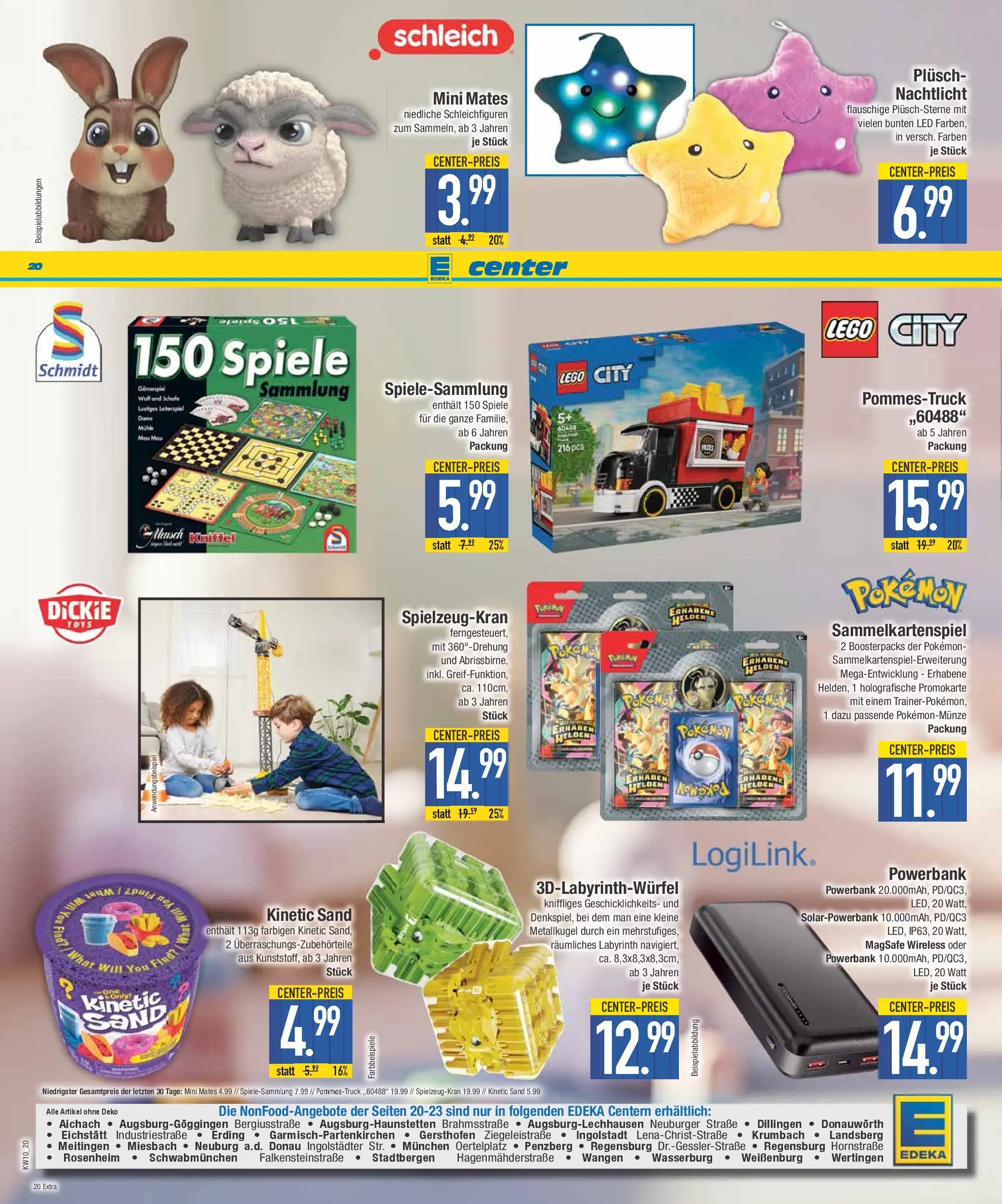 E center Prospekt Schwabmünchen (ab 02.03.2026) zum Blättern | Seite: 20 | Produkte: Nachtlicht, Powerbank