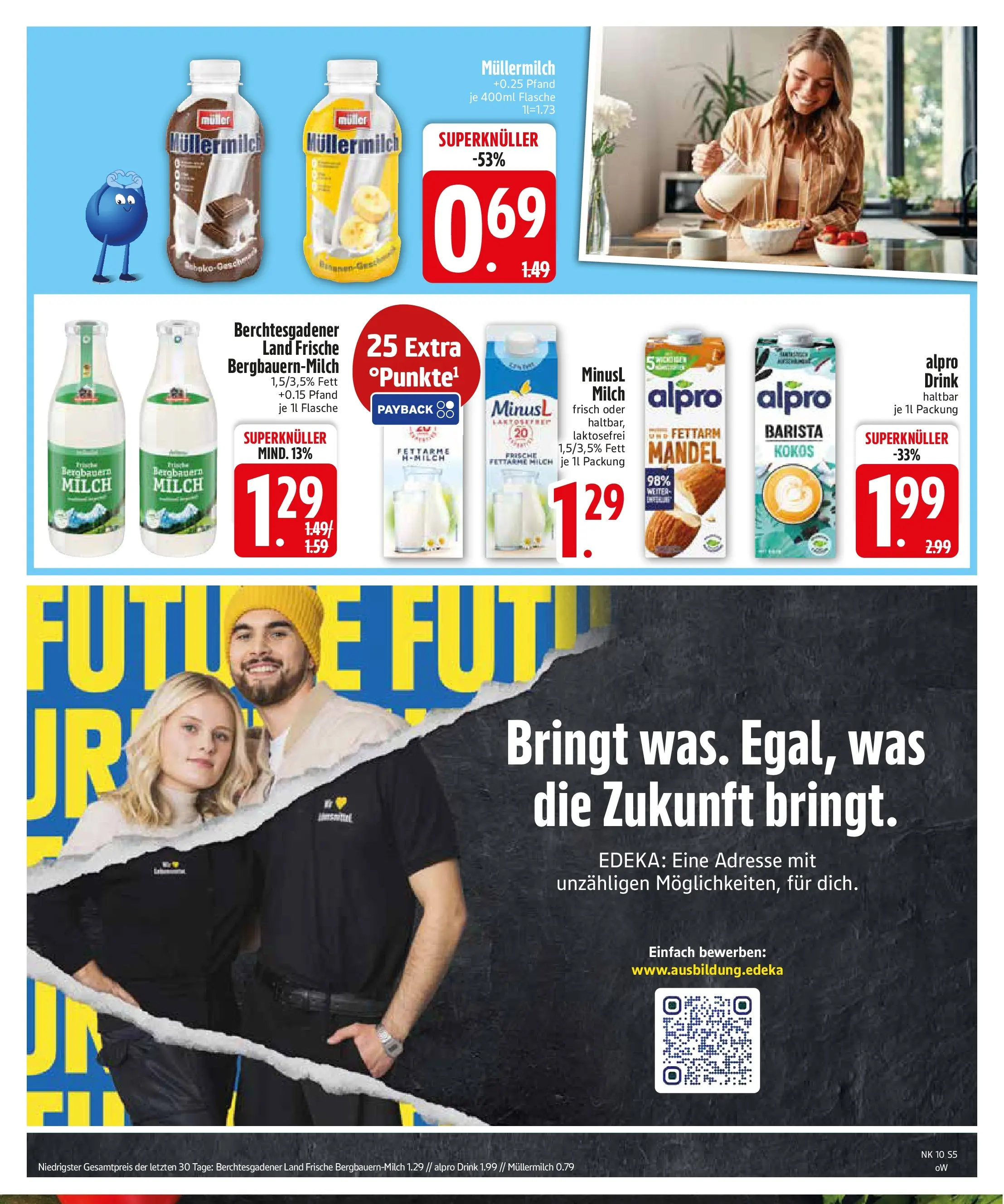 E center Prospekt Vilsbiburg (ab 02.03.2026) zum Blättern | Seite: 5 | Produkte: Milch, Alpro, Müllermilch