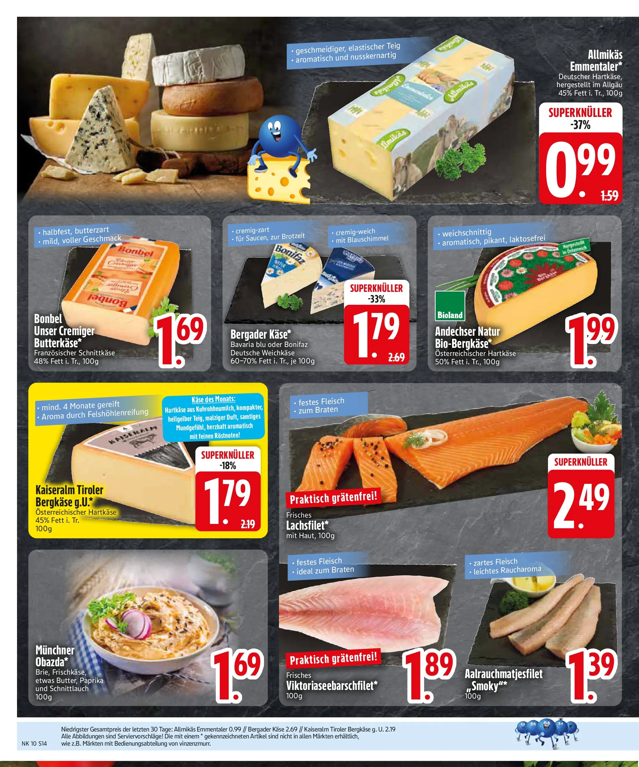 E center Prospekt Vilsbiburg (ab 02.03.2026) zum Blättern | Seite: 14 | Produkte: Käse, Paprika, Fleisch