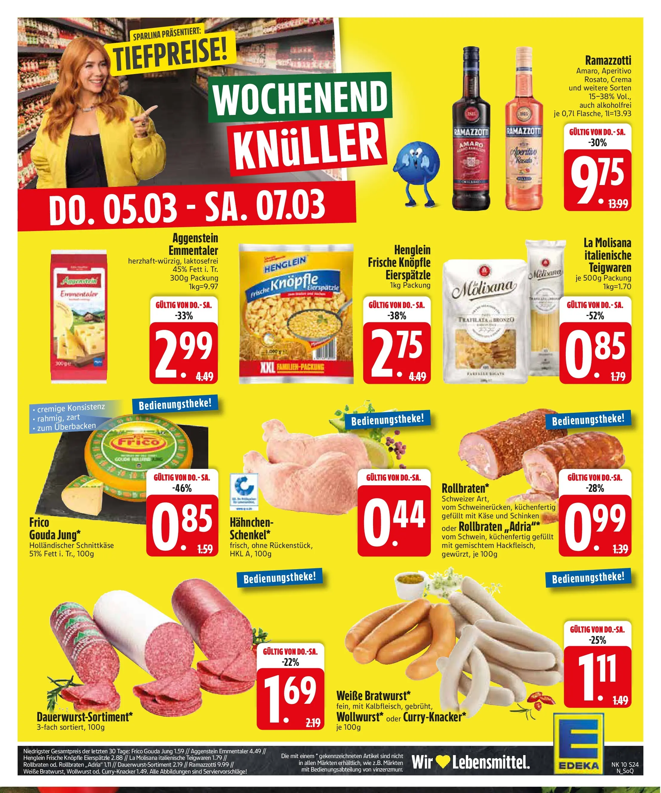 E center Prospekt Vilsbiburg (ab 02.03.2026) zum Blättern | Seite: 24 | Produkte: Hahnchen, Käse, Gouda, Ramazzotti