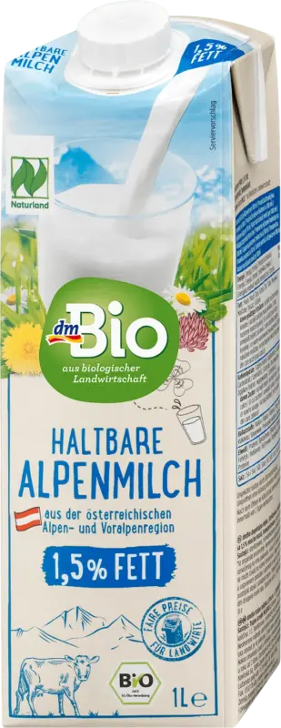 dmBio Alpenmilch haltbar 1,5%