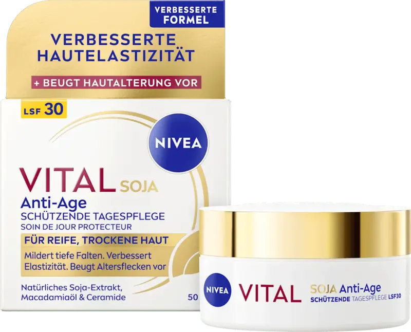 NIVEA Gesichtscreme Vital Soja Anti-Age Sch&uuml;tzend LSF30
