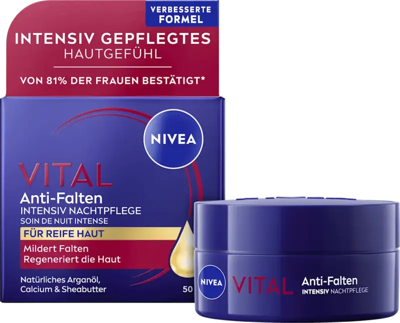 NIVEA Nachtcreme Vital Anti-Falten Intensiv