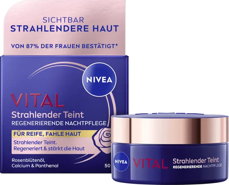 NIVEA Nachtcreme Vital Strahlender Teint Regenerierend