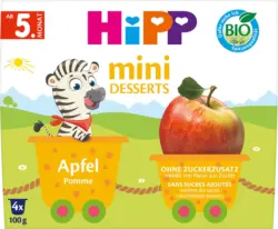 HiPP Fr&uuml;chte Apfel mini Desserts ab dem 5. Monat