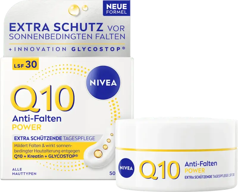 NIVEA Gesichtscreme Q10 Anti-Falten Power LSF30