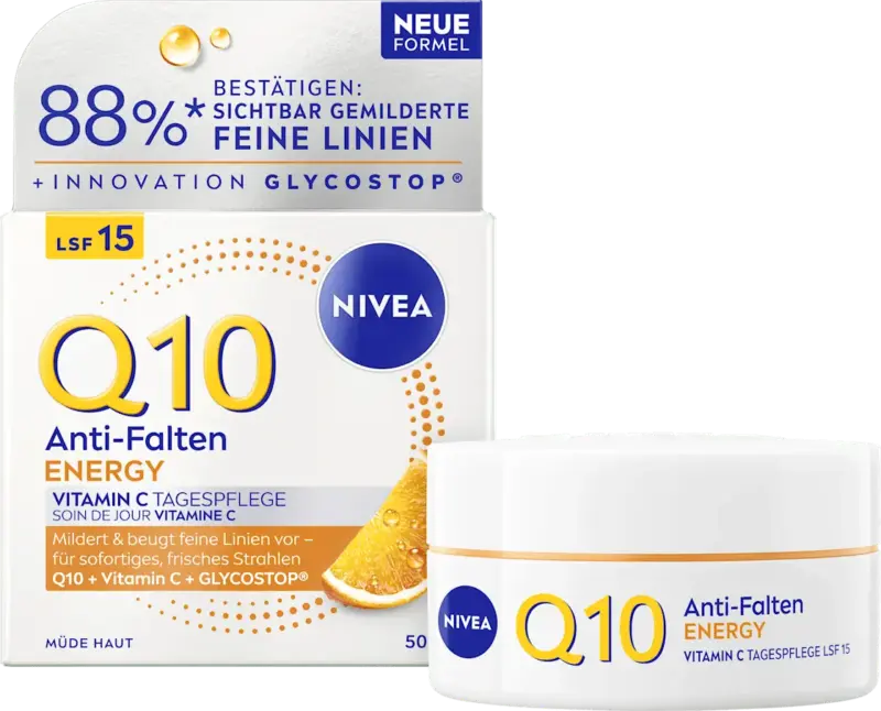NIVEA Gesichtscreme Anti Falten Q10 Energy