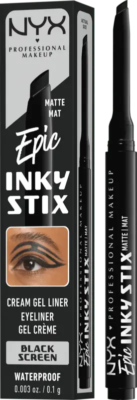 NYX PROFESSIONAL MAKEUP Eyeliner Epic Inky Stix Waterproof 01 Black Screen