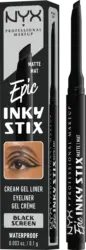 NYX PROFESSIONAL MAKEUP Eyeliner Epic Inky Stix Waterproof 01 Black Screen