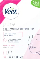 Veet Haarentfernungs-Set Creme Gesicht