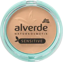 alverde NATURKOSMETIK Puder Sensitive 02 Medium Beige