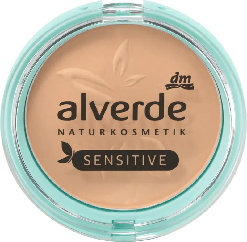 alverde NATURKOSMETIK Puder Sensitive 02 Medium Beige