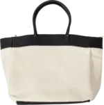dm drogerie markt PURSET Tasche Canvas Creme / Wei&szlig;