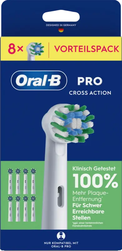 Oral-B Aufsteckb&uuml;rsten Pro Cross Action wei&szlig;