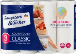 Saugstark&Sicher K&uuml;chenrolle Classic 3-lagig