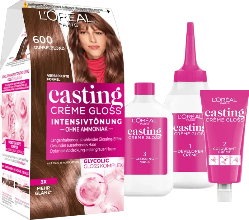 L'OR&Eacute;AL PARiS CASTING Cr&egrave;me Gloss Pflegende Intensivt&ouml;nung - Nr. 600 Dunkelblond