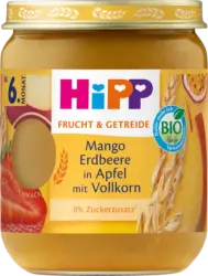 HiPP Frucht & Getreide mit Mango, Erdbeere in Apfel mit Vollkorn