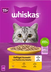 Whiskas Nassfutter Katze 11 + Jahre Katzenfutter Gefl&uuml;gel