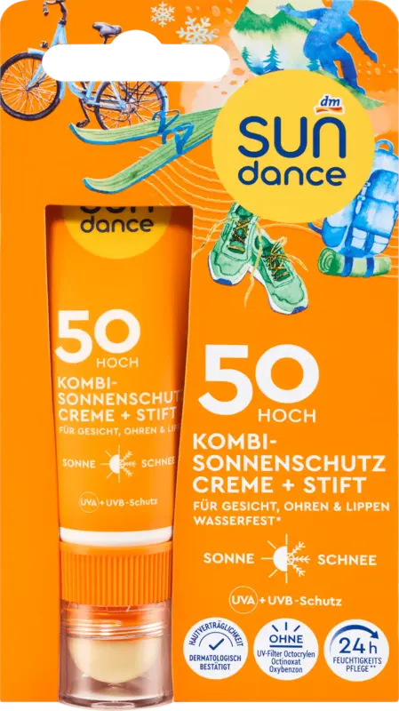 SUNDANCE Sonnenschutz Kombi Gesichtscreme + Stift LSF 50