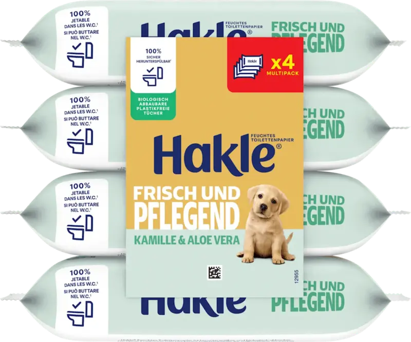 Hakle Feuchtes Toilettenpapier Pflegende Sauberkeit Multipack