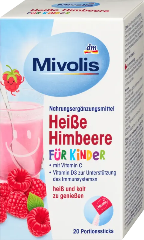 Mivolis Hei&szlig;getr&auml;nk Hei&szlig;e Himbeere f&uuml;r Kinder