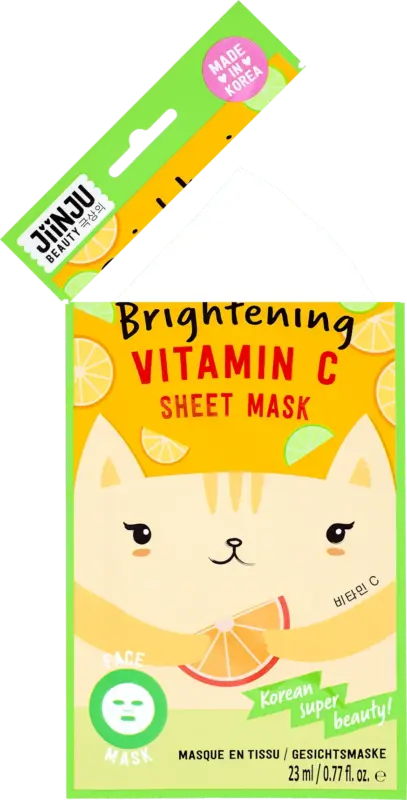 JiiNJU BEAUTY Tuchmaske Vitamin C hydrates & brightens