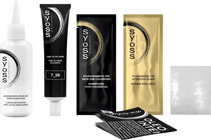 Syoss Oleo Intense Haarfarbe Permanente &Ouml;l-Coloration 7_56 Dunkles Aschblond