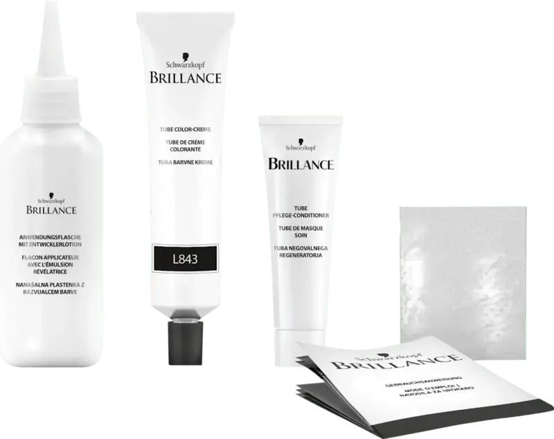 Schwarzkopf Brillance Haare Aufheller & Haarfarbe L843 Leuchtendes Rot