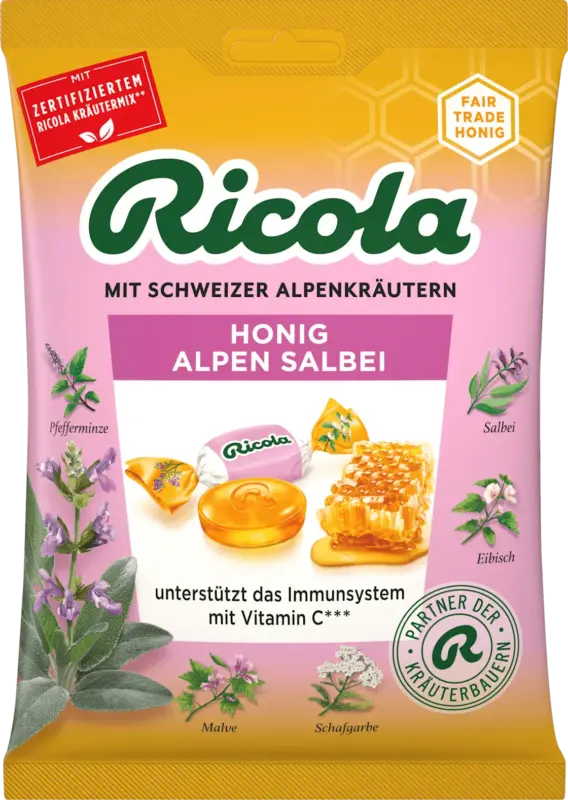 Ricola Bonbons Schweizer Alpenkr&auml;uter Honig Alpen Salbei