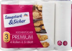 Saugstark&Sicher K&uuml;chenrolle Premium 3-lagig