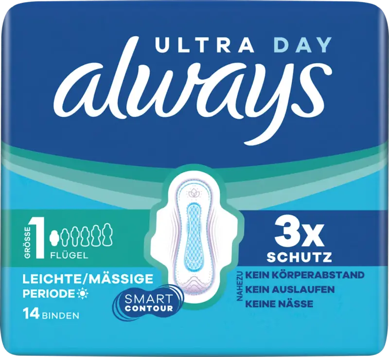 always Binden Ultra Day Normal 1 Leichte bis m&auml;&szlig;ige Periode