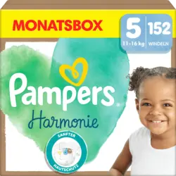 Pampers Harmonie Windeln Gr. 5 Junior (11-16 kg) Monatspackung