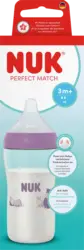 NUK Babyflasche Perfect Match Nilpferd 3+ Monate 260 ml