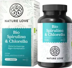 Nature Love Bio Spirulina & Chlorella Tabletten