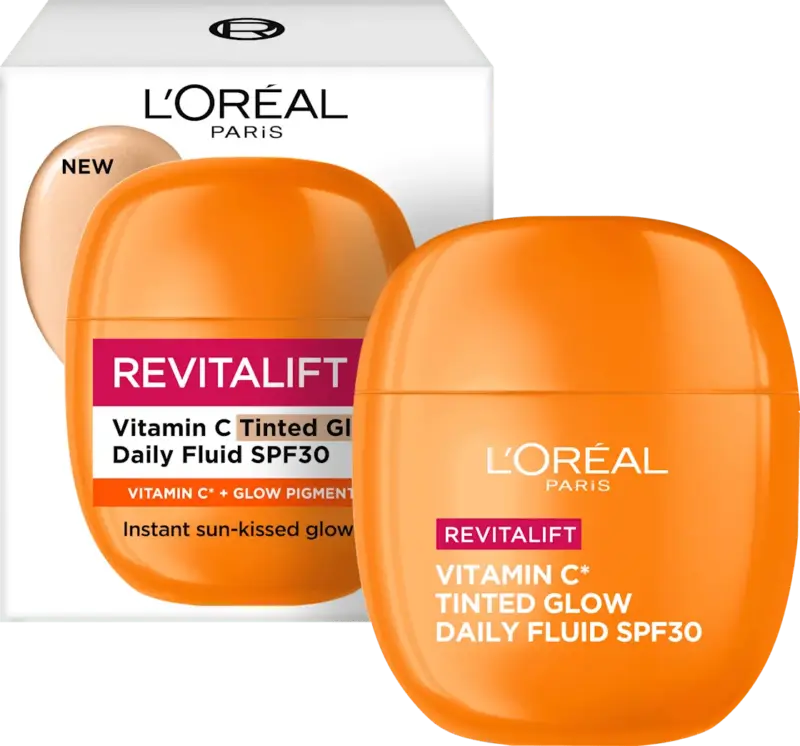 L'OR&Eacute;AL PARiS REVITALIFT Gesichtscreme Vitamin C get&ouml;nter Glow t&auml;gliches Fluid LSF 30