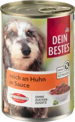 Dein Bestes Nassfutter Hund reich an Huhn in Sauce