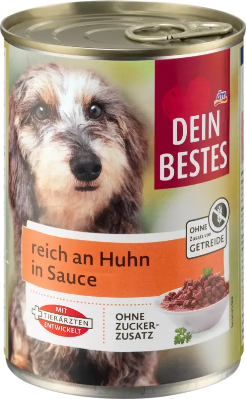 Dein Bestes Nassfutter Hund reich an Huhn in Sauce