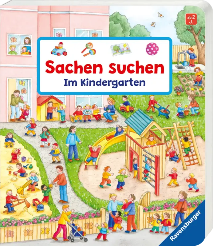 Ravensburger Kinderf&uuml;hlbuch Sachen suchen im Kindergarten