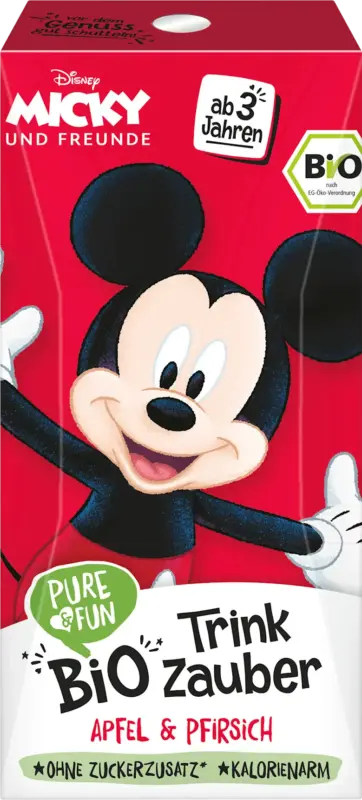 PURE & FUN Trinkp&auml;ckchen Zauber Apfel und Pfirsich ab 3 Jahren, sortiert