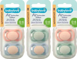 babylove Schnuller Air Silikon symmetrisch 0-6 Monate sortiert