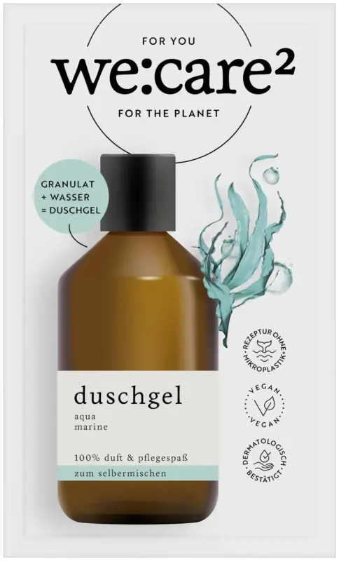 we:care&sup2; Duschgel-Granulat Aqua Marine