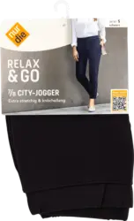 nur die Relax & Go City-Jogger 7/8 schwarz, Gr. 36/38