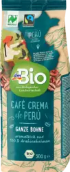dmBio Kaffee ganze Bohne Caff&egrave; Crema de Peru