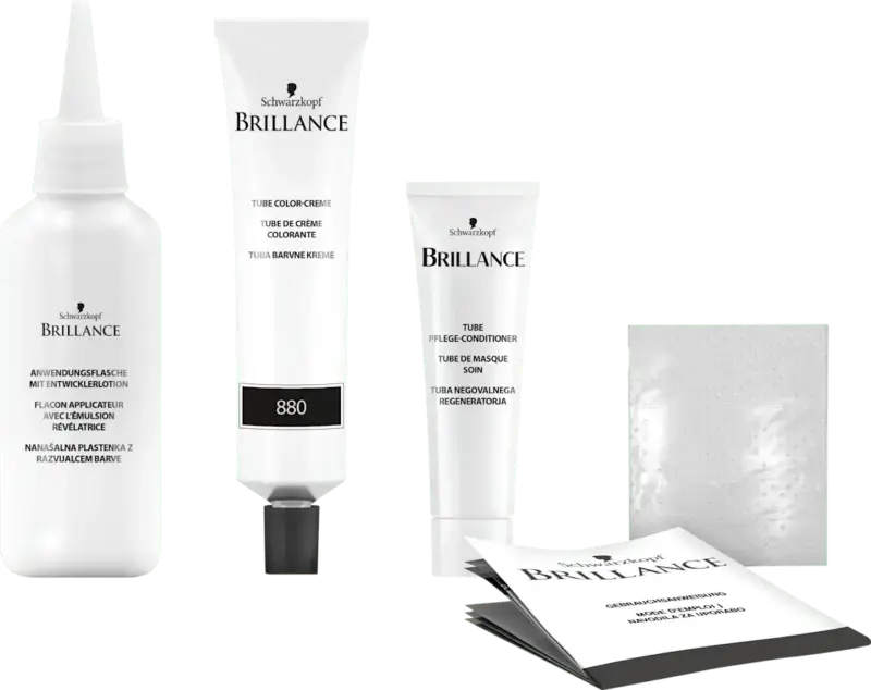 Schwarzkopf Brillance Intensiv-Color-Creme - Nr. 880 Dunkelbraun