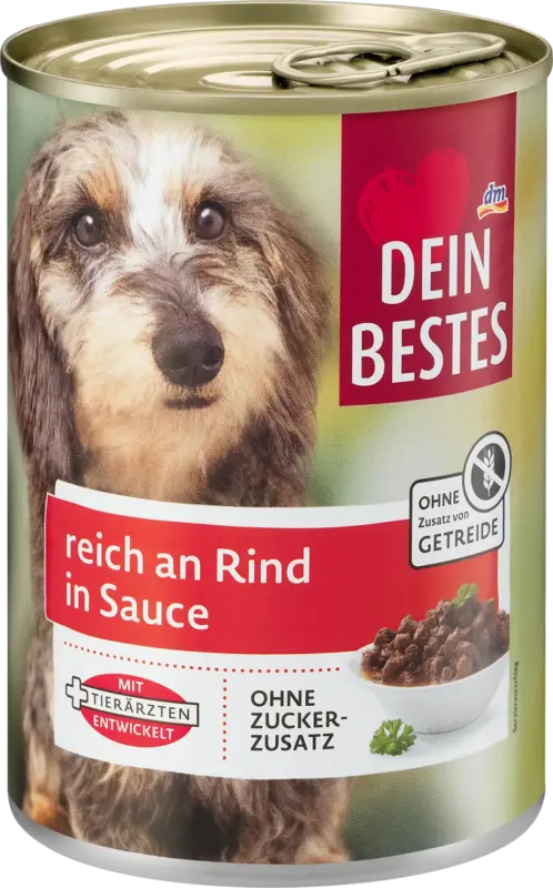 Dein Bestes Nassfutter Hund reich an Rind in Sauce