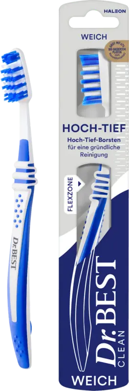 Dr. BEST Zahnb&uuml;rste Hoch-Tief weich