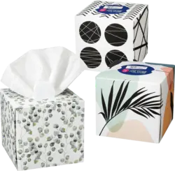 Soft&Sicher Taschent&uuml;cher Box XXL Cube 4-lagig sortiert